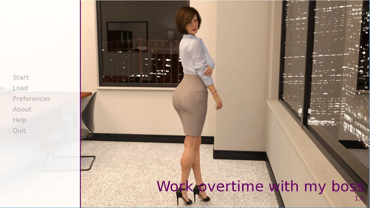 Work Overtime With My Boss – Full Mini-Game [Skirtization]